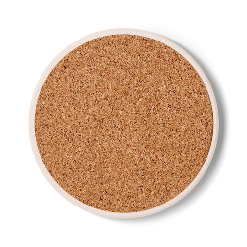Inspirational Ceramic Coaster — "What If You Are the Divine Plan" Floral Quote